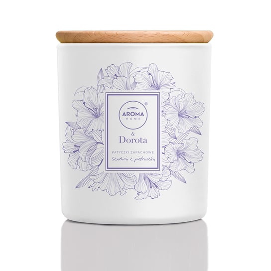 Dorota & Aroma Home Candle, świeca zapachowa Szałwia z pietruszką, 150 g Aroma Home