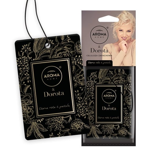 Dorota & Aroma Home, Zawieszka zapachowa, Cellulose, Czarna róża z paczulą Aroma