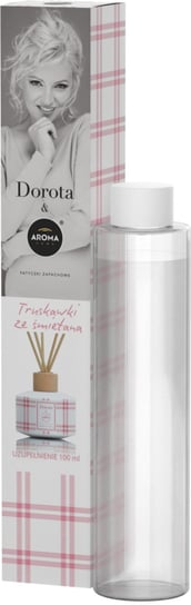 Dorota & Aroma, Patyczki zapachowe Home Sticks Refill 100ml Truskawki ze Śmietaną Aroma Home