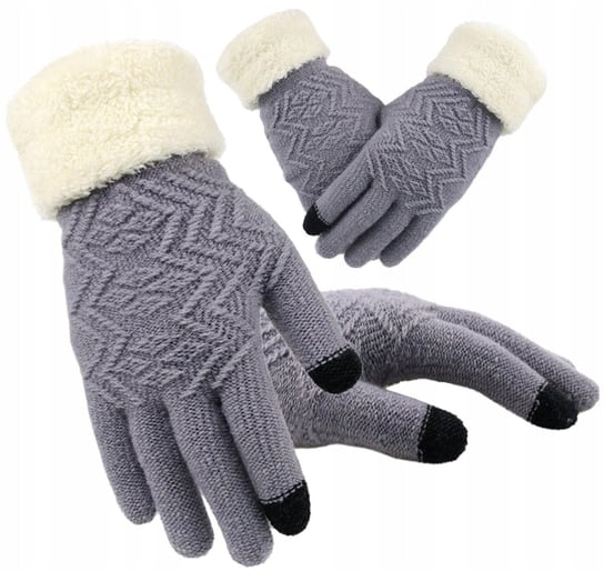 Dotykowe Rękawiczki ciepłe zimowe ocieplane grube Edibazzar