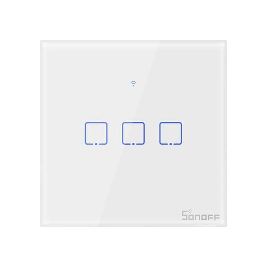 Dotykowy włącznik światła WiFi + RF 433 Sonoff T1 EU TX (3-kanałowy) Sonoff