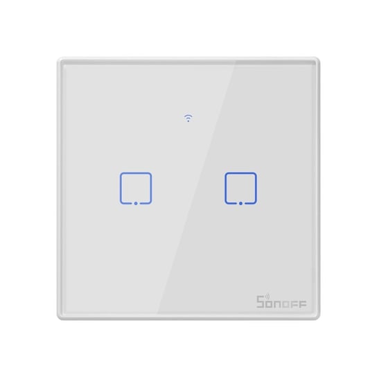 Dotykowy włącznik światła WiFi + RF 433 Sonoff T2 EU TX (2-kanałowy) Sonoff