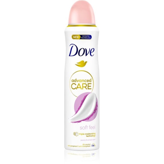 Dove Advanced Care Soft Feel antyperspirant w sprayu 72 godz. Peony & Amber 150 ml Dove