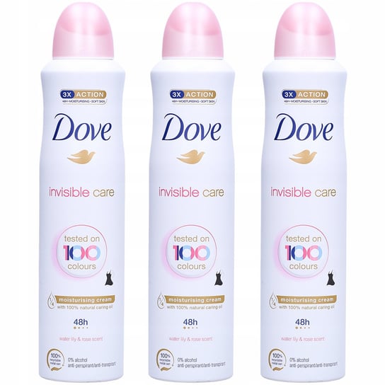 Dove, Antyperspirant Spray, Invisible Care, 3X250Ml Dove