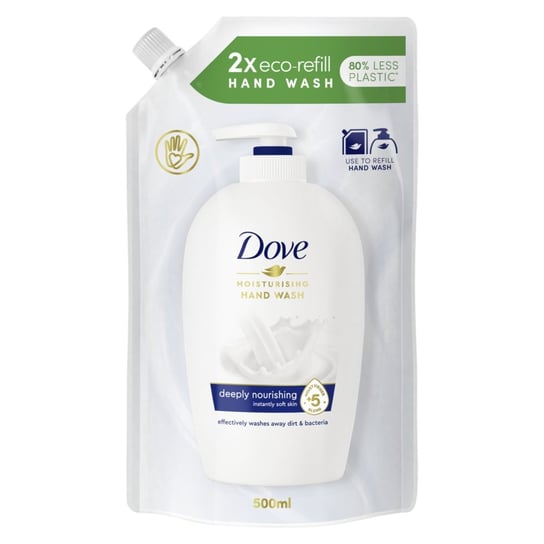 Dove, Cream Wash, mydło w płynie, zapas, 500 ml Dove