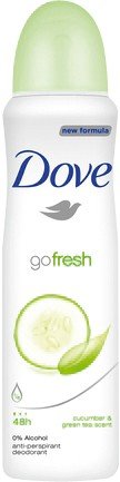 Dove, Go Fresh Cucukber&Green Tea, antyperspirant w spray'u, 150 ml Dove