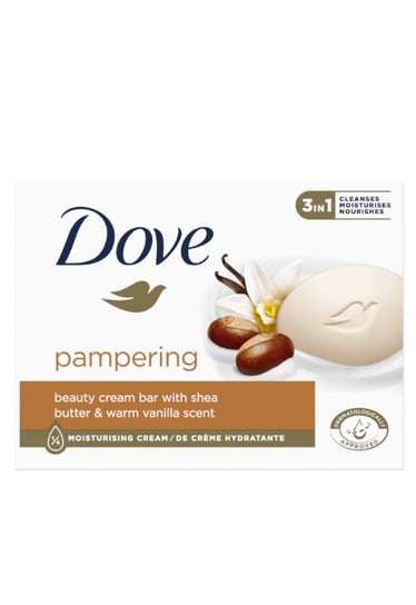 Dove Kremowe Mydło W Kostce 3In1 - Pampering - Shea Butter & Warm Vanilla 90G Dove