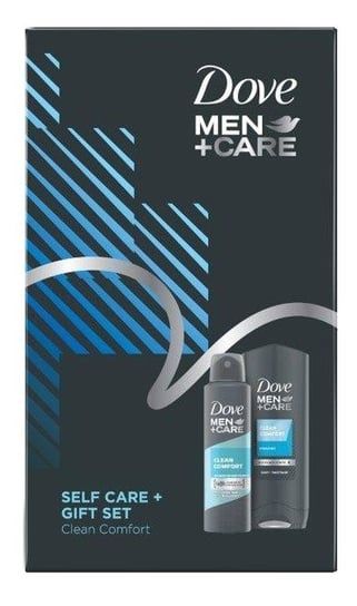 Dove, Men+Care Zestaw Prezentowy Clean Comfort Deo Spray + Żel Pod Prysznic Dove