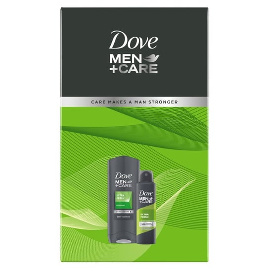 Dove Men+Care Zestaw prezentowy Extra Fresh (dezodorant w sprayu 150ml+żel pod prysznic 400ml) 400ml Dove