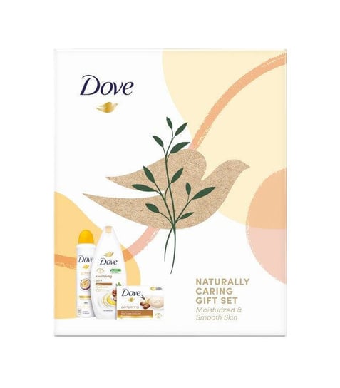 Dove, Naturally Caring, Zestaw kosmetyków do pielęgnacji, 3 szt. Dove