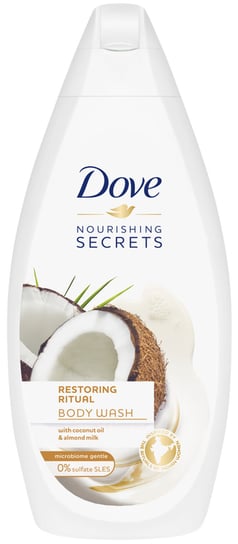 Dove, Nourishing Secrets, żel pod prysznic Coconut Oil & Almond Milk, 500 ml Dove
