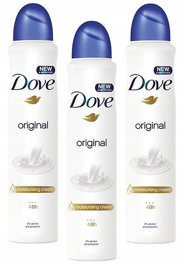 Dove Original, Antyperspirant Spray, 3 x 250ml Dove