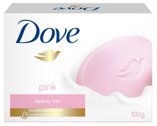 Dove, Pink, nawilżające mydło w kostce, 100 g Dove