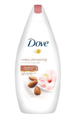 Dove, Purely Pampering Almond Cream&Hibiskus, żel pod prysznic, 500 ml Dove