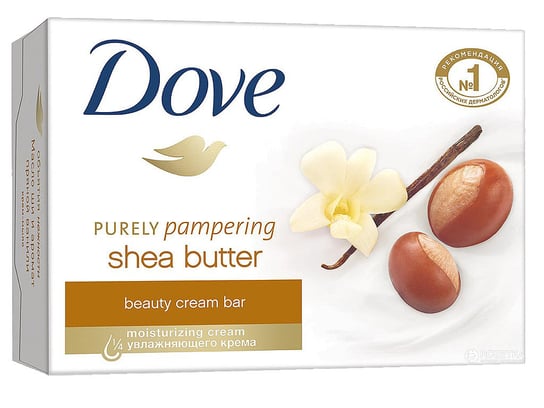 Dove, Purely Pampering Shea Butter, mydło w kostce, 100 g Dove