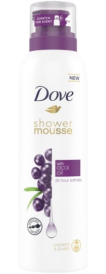 Dove, Shower Mousse, mus do mycia ciała z olejkiem z jagód acai, 200 ml Dove