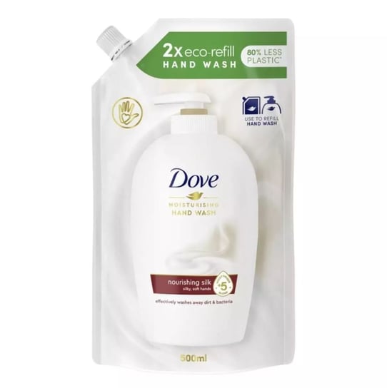 Dove, Supreme Fine Silk, mydło w płynie, zapas, 500 ml Dove