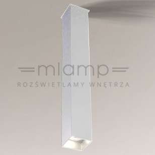 Downlight LAMPA sufitowa DOHA 7748 Shilo metalowa OPRAWA prostokątna IP44 biała Shilo