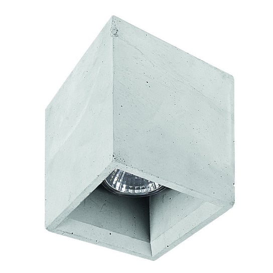 Downlight sufitowy betonowy Bold 9388 szara lampa do kuchni kostka Nowodvorski