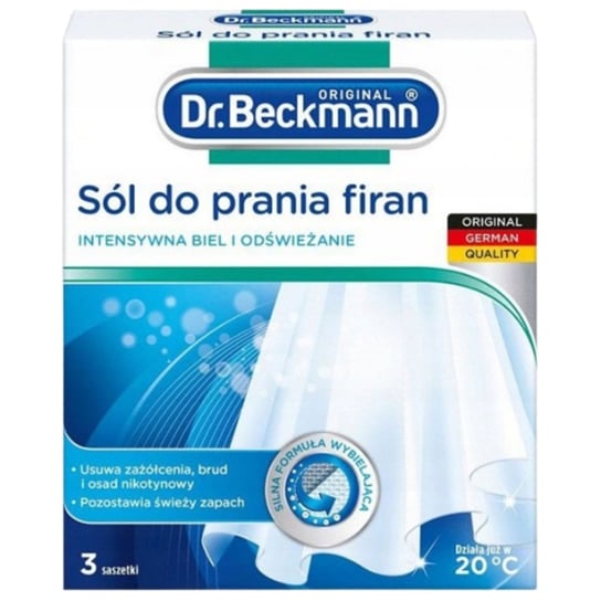 Dr Beckmann Sól Do Prania Firan W Saszetkach 3X40G Dr Beckmann