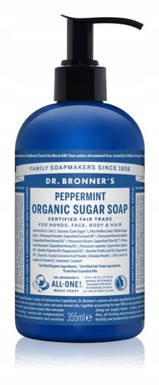 Dr. Bronner's Peppermint mydło w płynie do ciała i włosów 355ml Dr. Bronner's