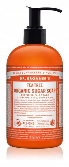 Dr. Bronner's Tea Tree mydło w płynie do ciała i włosów 355ml Dr. Bronner's