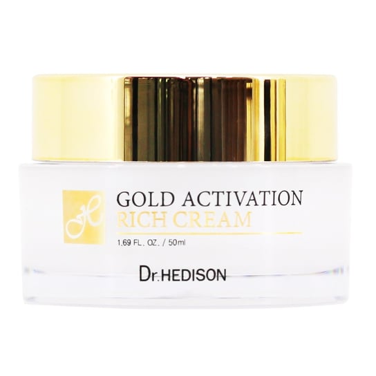 Dr.HEDISON, Gold Activation Rich Cream, bogaty krem do twarzy z 24k złotem, 50ml Dr.Hedison