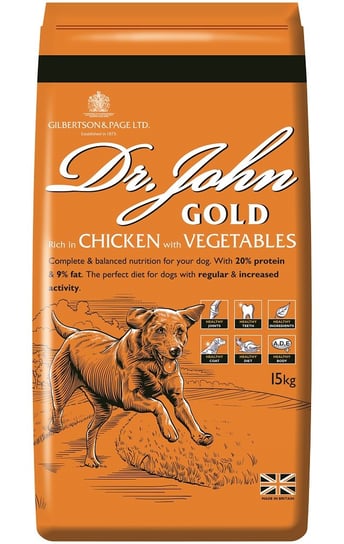 Dr John, karma dla psa, Gold, 15 kg Gilbertson & Page