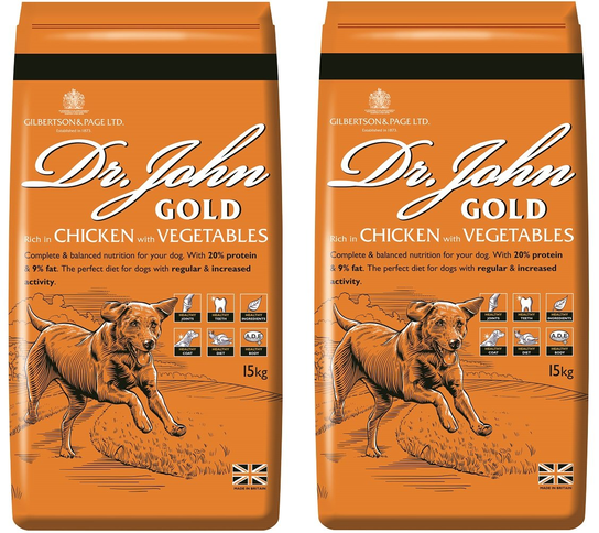 Gilbertson & Page Hundefutter – Dr. John Titanium Huhn Mit Gemüse, Trockenfutter Für Aktive Hunde