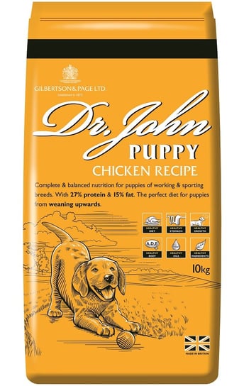 Dr John, karma dla psa, Puppy, 10 kg Gilbertson & Page
