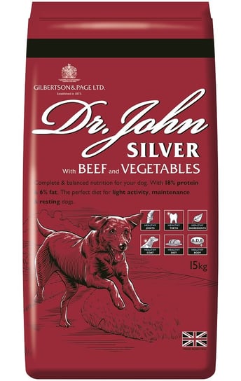Dr John, karma dla psa, Silver Beef, 15 kg Gilbertson & Page