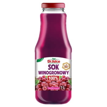 Dr Juice Sok Z Ciemnych Winogron 100% 1L Vitammy