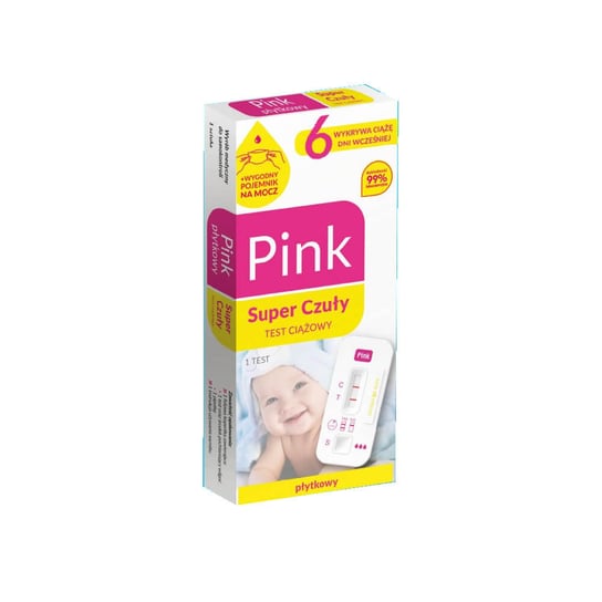 Dr.Max, płytkowy test ciążowy Pink Super Czuły, 1 szt. Dr.Max