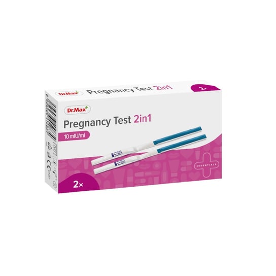 Dr.Max, Pregnancy Test 2in1, test ciążowy paskowy, 2 szt. Dr.Max