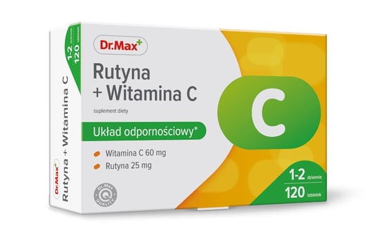 Dr.Max, Suplement diety Rutyna + Witamina C, 120 tabl. Dr.Max Pharma