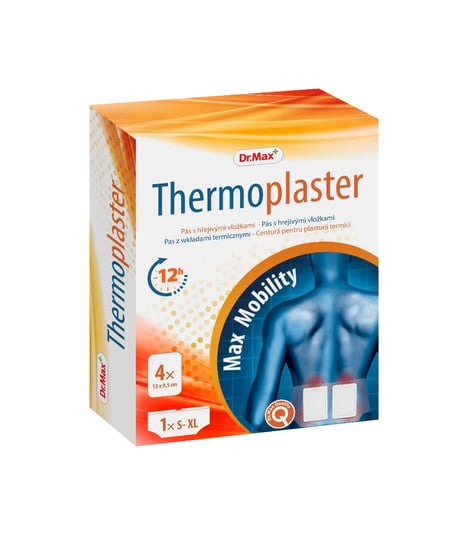 Dr.Max, Thermoplaster, Plaster rozgrzewający na dół pleców, 1 pas + 4 wkłady termiczne Dr.Max Pharma