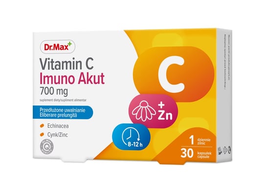 Dr.Max, Vitamin C Imuno Akut, suplement diety, 30 kap. Dr.Max Pharma