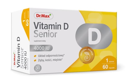 Dr.Max, Vitamin D Senior 4000 IU, suplement diety, 60 kaps. Dr.Max Pharma