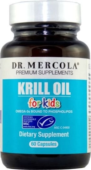 Dr. Mercola, Olej z Kryla dla dzieci, Suplement diety, 60 kaps. Dr Mercola