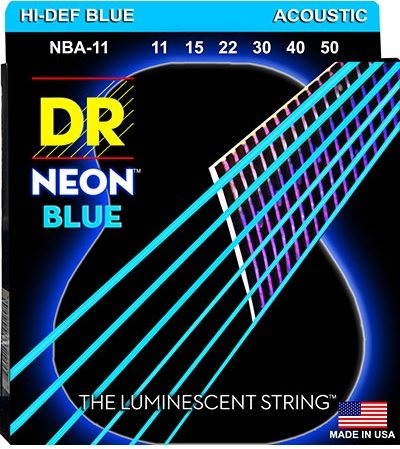 'Dr Nba 11-50 Neon Blue Struny Do Elektryka Dr Nba1150' DR OK