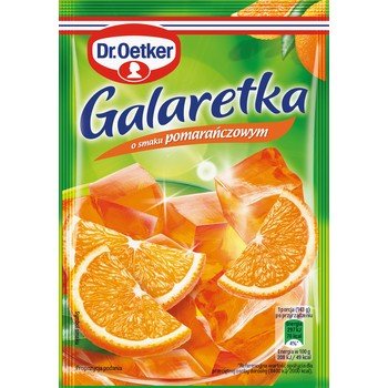 Dr. Oetker Galaretka o smaku pomarańczowym 72 g Inna marka