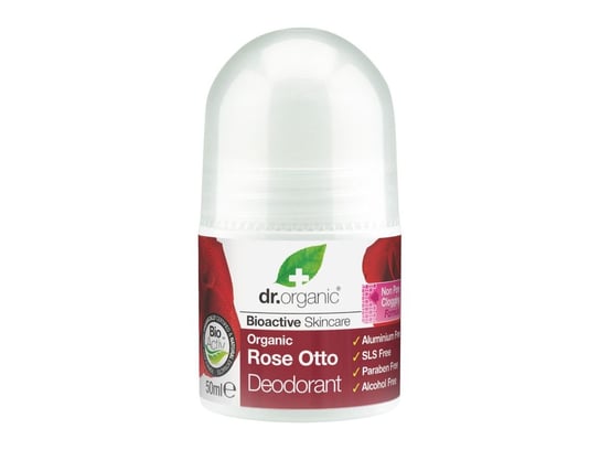 Dr.Organic Bioactive Skincare, dezodorant w kulce z organicznym olejkiem różanym, 50 ml Dr.Organic