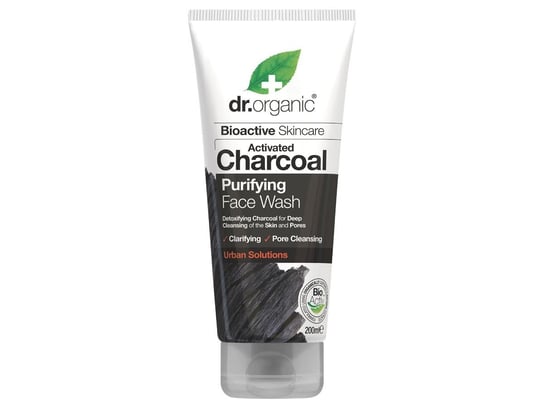 Dr.Organic Charcoal, żel do mycia twarzy z organicznym aktywnym węglem, 200 ml Dr.Organic