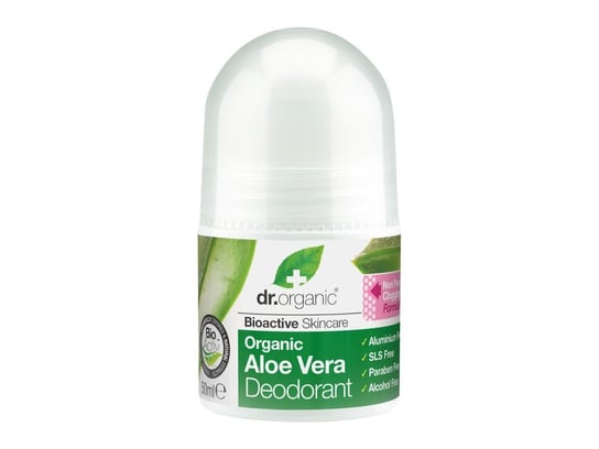 Dr.Organic, dezodorant w kulce z aloesem, 50 ml Dr.Organic