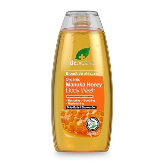 Dr.Organic Manuka Honey, Odżywczy Żel Do Kąpieli Z Miodem Manuka, 250ml Dr.Organic