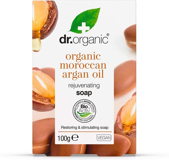 Dr.Organic, Odmładzające Mydło W Kostce Z Organicznym Marokańskim Olejem Arganowym, 100g Dr Organic