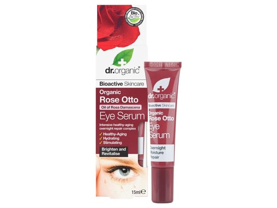 Dr.Organic Rose Otto, serum pod oczy z organicznym olejkiem różanym, 15 ml Dr.Organic