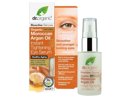 Dr.Organic, rozświetlające serum pod oczy z organicznym marokańskim olejem arganowym, 30 ml Dr.Organic