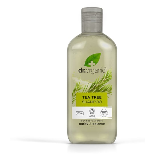 Dr.Organic Tea Tree, Szampon Oczyszczający Z Olejkiem Z Drzewa Herbacianego, 265ml Dr.Organic