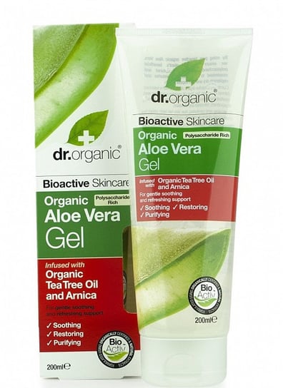 Dr.organic, Żel Rewitalizujący Do Ciała Z Organicznym Aloesem I Olejkiem Z Drzewa Herbacianego, 200ml Dr Organic